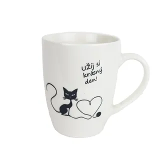 Tasse mit Katze und Aufschrift X8123