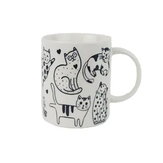 Porzellanbecher Katzen X8698