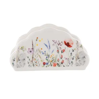 Serviettenhalter aus Porzellan MOHN O0557