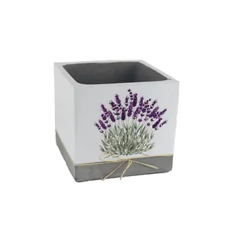 Quadratische Blumenabdeckung Lavendel X5809/2