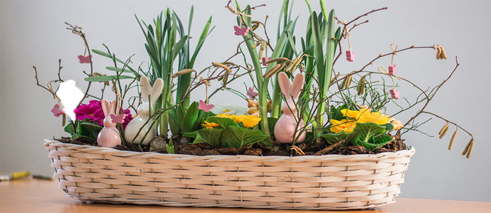 Anleitungen für die Frühlings Dekoration der Wohnung oder der Fenster